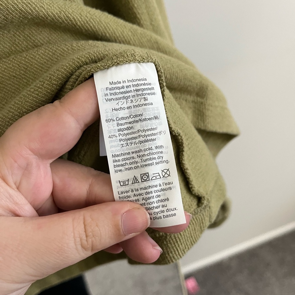 Madewell Olive Green Crew Sweatshirt - Picture 5 of 5